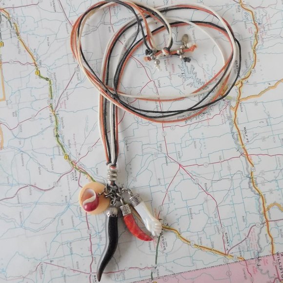 french Claude Dasque VINTAGE charm necklace - Picture 1 of 8